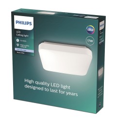 Plafón led cuadrado mauve 17 w 4000 k 2000 lm 32,5 x 32,5 x 7,5 cm