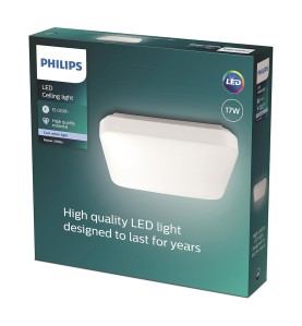 Plafón led cuadrado mauve 17 w 4000 k 2000 lm 32,5 x 32,5 x 7,5 cm