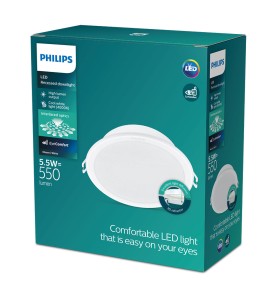 Downlight led empotrable modelo meson 5,5w 550 lm 4000 k luz dia ø9 x 3,5 cm