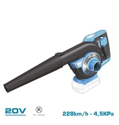 Aspirador soplador 20 v (sin batería ni cargador)