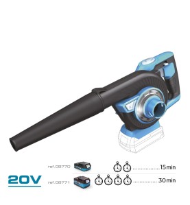 Aspirador soplador 20 v (sin batería ni cargador)