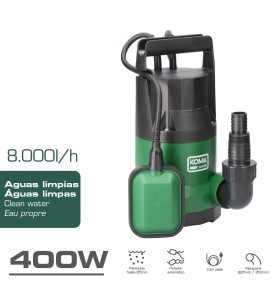 Bomba de drenaje aguas limpias 400 w