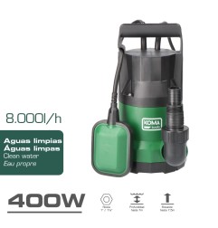 Bomba de drenaje aguas limpias 400 w