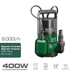 Bomba de drenaje aguas limpias 400 w