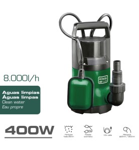 Bomba de drenaje aguas limpias 400 w