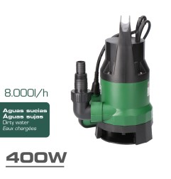 Bomba de drenaje aguas sucias 400 w
