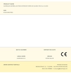 Guirnalda bombillas para exterior forma de globo ip44 3m 12 leds