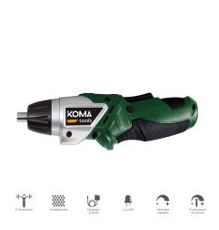 Atornillador a bateria reversible, 3,6v litio-ion 1300 mah, 175 x 148 mm
