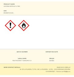 Acetona botella 1l pqs