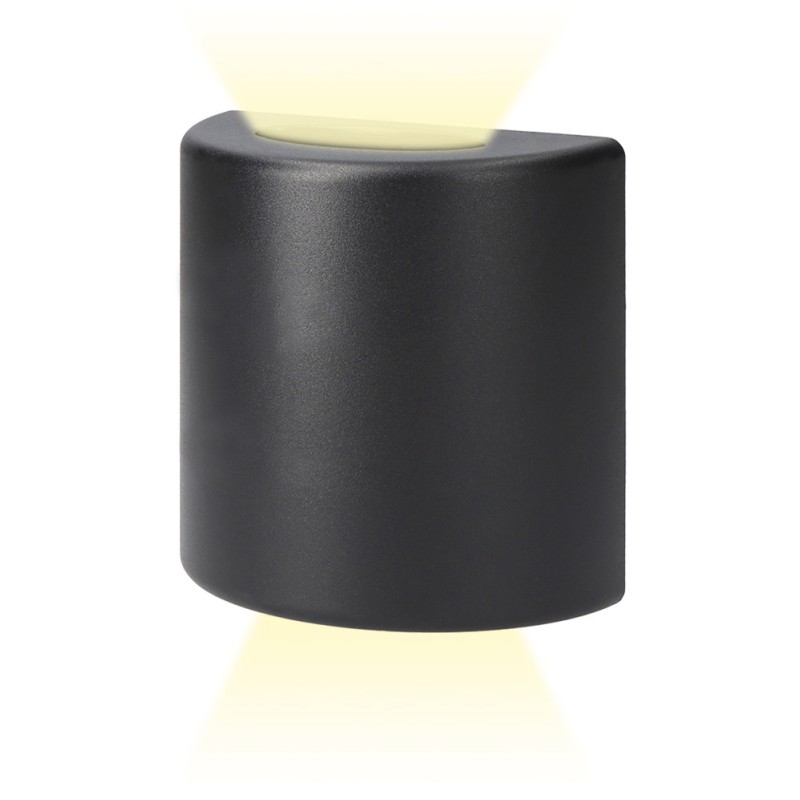 Aplique led ovalado 3 w 60 lm 4000 k luz dia ip54 12 x 12 x 6 cm