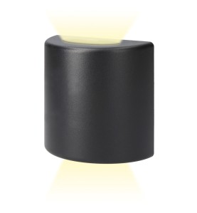 Aplique led ovalado 3 w 60 lm 4000 k luz dia ip54 12 x 12 x 6 cm