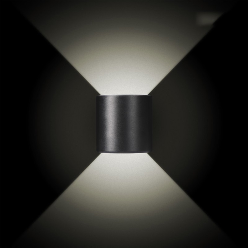Aplique led ovalado 3 w 60 lm 4000 k luz dia ip54 12 x 12 x 6 cm