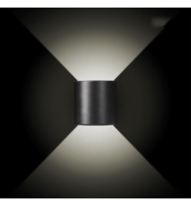 Aplique led ovalado 3 w 60 lm 4000 k luz dia ip54 12 x 12 x 6 cm