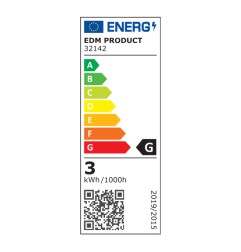 Aplique led ovalado 3 w 60 lm 4000 k luz dia ip54 12 x 12 x 6 cm
