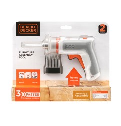 Atornillador monta-muebles hexdriver 3,6v bcrta01-xj black+decker