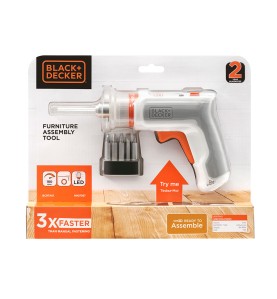 Atornillador monta-muebles hexdriver 3,6v bcrta01-xj black+decker