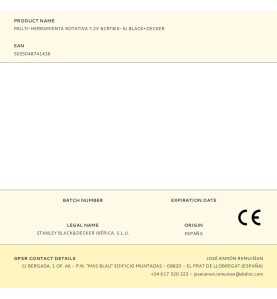 Multi-herramienta rotativa 7,2v bcrt8ik-xj black+decker