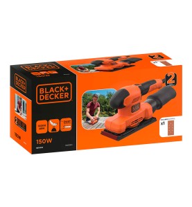 Lijadora orbital 150w de 1/3 bew220-qs black+decker