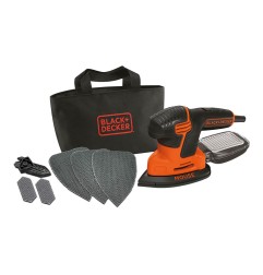 Lijadora de detalle mouse® 120w ka2000-qs black+decker