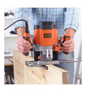 Fresadora electronica 1200w kw1200eka-qs black+decker