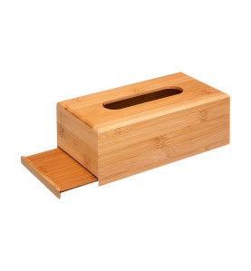 Caja de bambú para pañuelos 25 x 13 x 8,7 cm