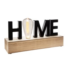 Figura led 'home' e27 a pilas 34 x 16 x 8 cm