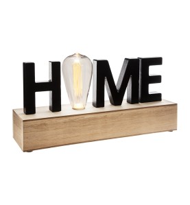 Figura led 'home' e27 a pilas 34 x 16 x 8 cm