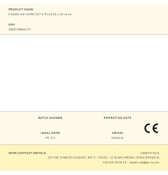 Figura led 'home' e27 a pilas 34 x 16 x 8 cm