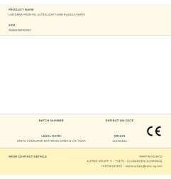 Linterna frontal ultralight h30r blanca varta