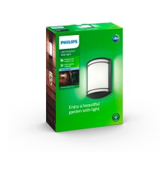 Aplique led modelo antelope 6 w 600 lm 4000 k negro 8,9 x 26,9 x 19,9 cm
