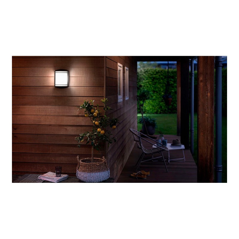 Aplique led modelo antelope 6 w 600 lm 4000 k negro 8,9 x 26,9 x 19,9 cm