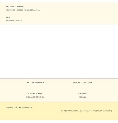 Papel de horno fix vegetal 5 m