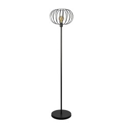 Lámpara de pie (salon) vintage e27 60 w color negro ø35 x 150 cm