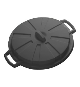 Tapa para cubo de basura de comunidad. 80 litros. color negro. mondex