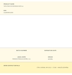 Tapa para microondas ø25 cm