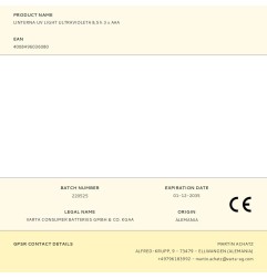 Linterna uv light ultravioleta 8,5 h 3 x aaa