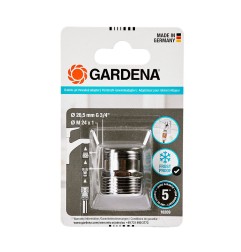 Adaptador rosca para conexion al grifo de cocina. macho ø26,5mm (3/4) a macho m24x1mm. gardena