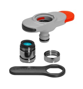 Adaptador para grifo de interior rosca m22x1 hembra, m24x1 macho. gardena