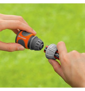 Conector rapido manguera 1/2" - 5/8", blister