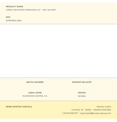 Conector rapido manguera 1/2" - 5/8", blister