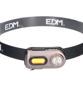 Linterna frontal 2 leds 3w 100lm, 5w 400lm.recargable