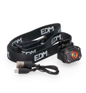 Linterna frontal 8w 400lm recargable