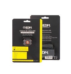 Linterna frontal 8w 400lm recargable