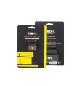 Linterna frontal 8w 400lm recargable