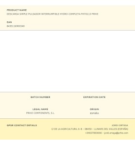 Descarga simple pulsador interrumpible hydro completa ph70113 prhie