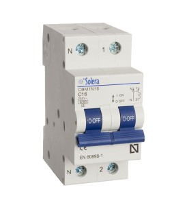 Magnetotermico solera 1 polo+neutro 10a (retractilado) cbm1n10