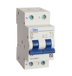 Magnetotermico solera 1 polo+neutro 20a (retractilado) cbm1n20