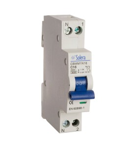 Magnetotermico solera 1 polo+neutro 20a (estrecho) (retractilado) cbmm1n20