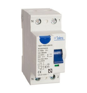 Interruptor diferencial 2 polos solera 40a (retractilado) rcb2p4030