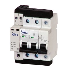 Magnetotermico 1p+n 32a + protector sobretensiones permanente y transitorio c 10ka 230vca